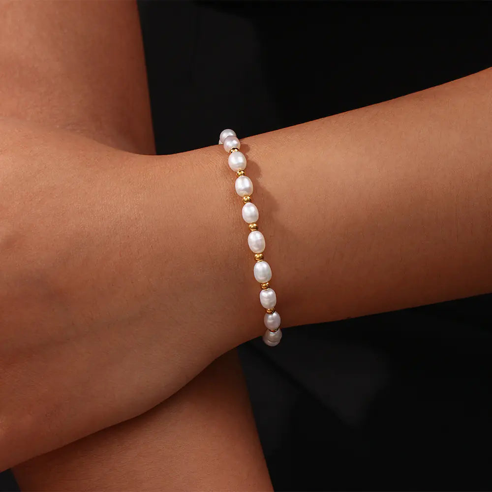 18k Freshwater Pearl Bracelet