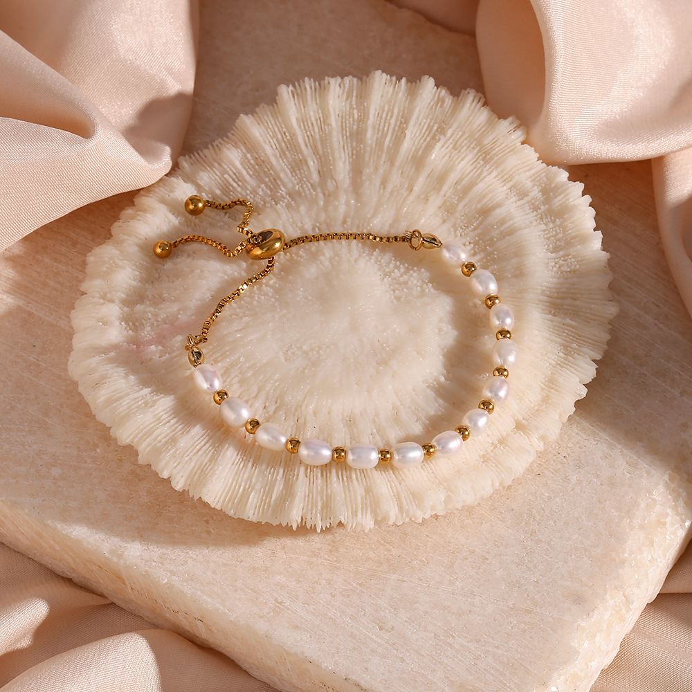18k Freshwater Pearl Bracelet