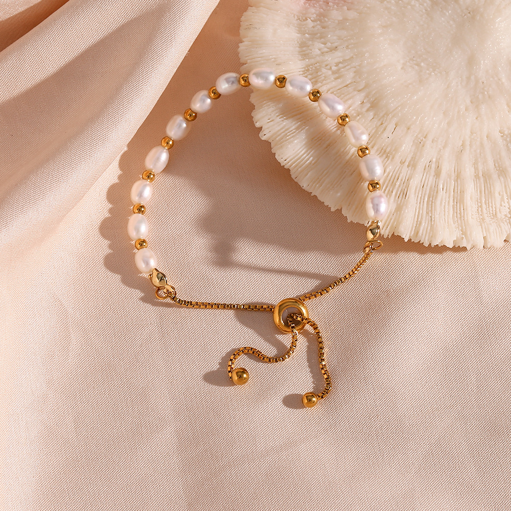 18k Freshwater Pearl Bracelet