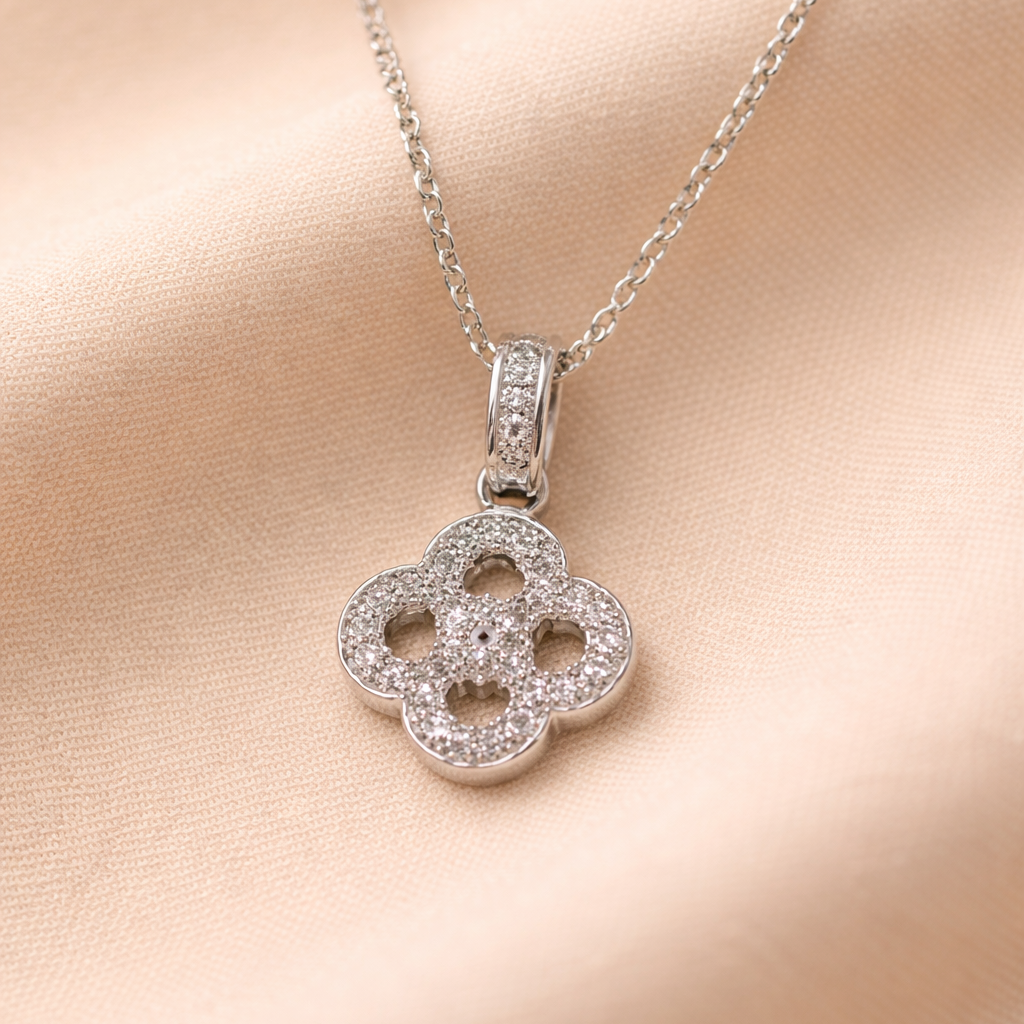 Dewdrop Clover Necklace