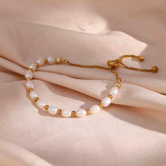 18k Freshwater Pearl Bracelet