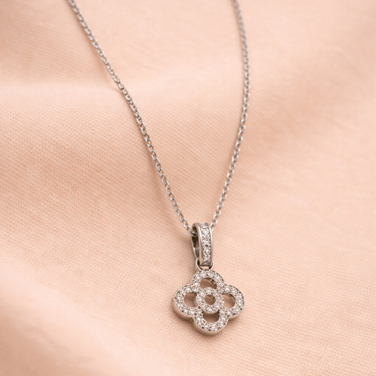 Dewdrop Clover Necklace
