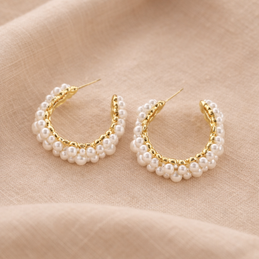 Floréa Pearl Hoops